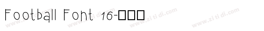 Football Font 16字体转换